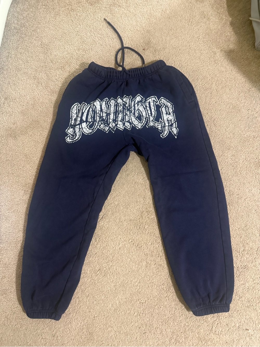 YOUNGLA navy sweats